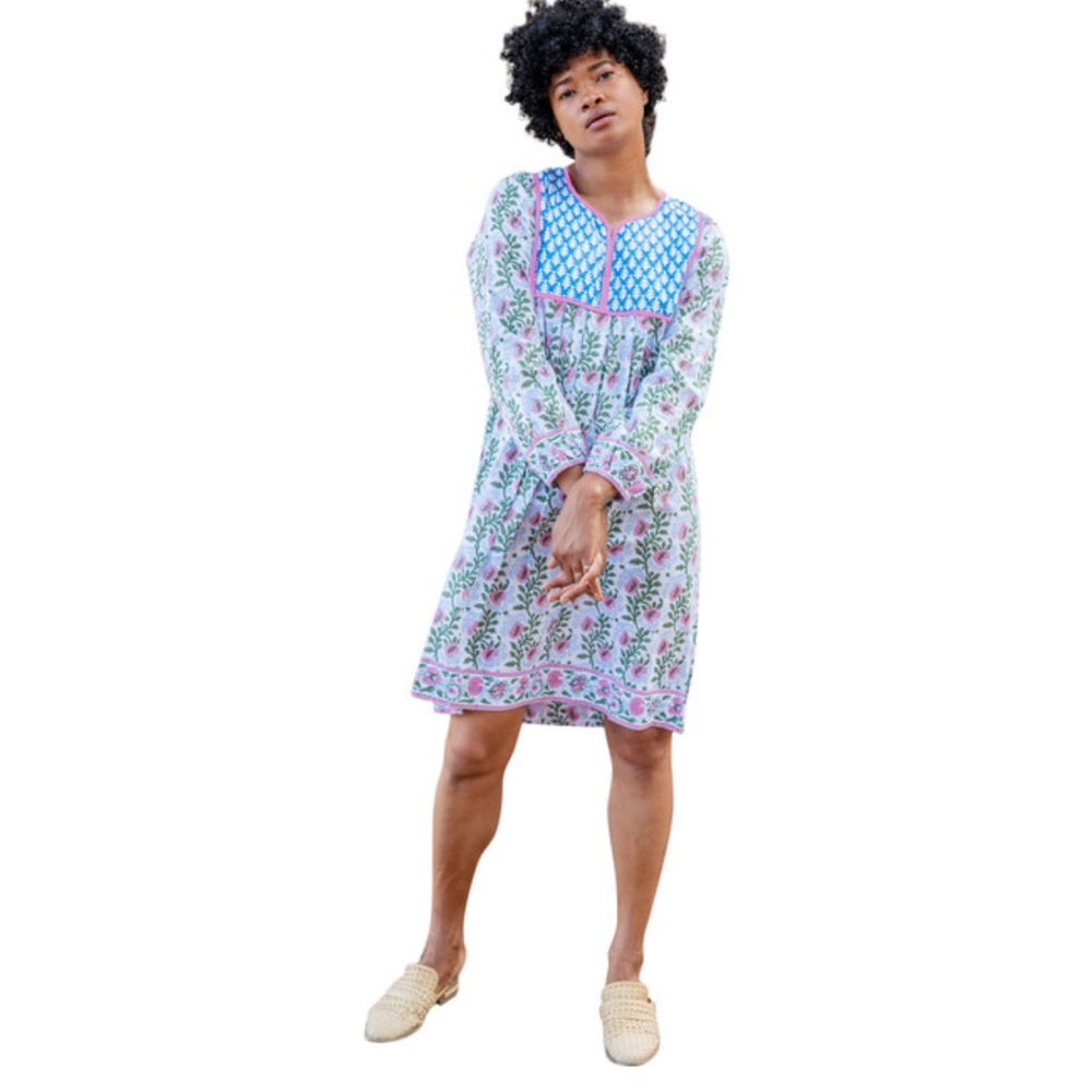 SZ Blockprint Dress sz. S